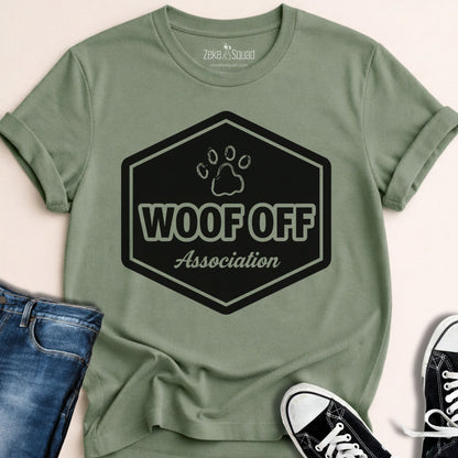 Woof Off Association T-shirt - Zeke Squad