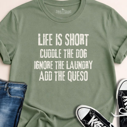 Cuddle the Dog T-shirt - Zeke Squad