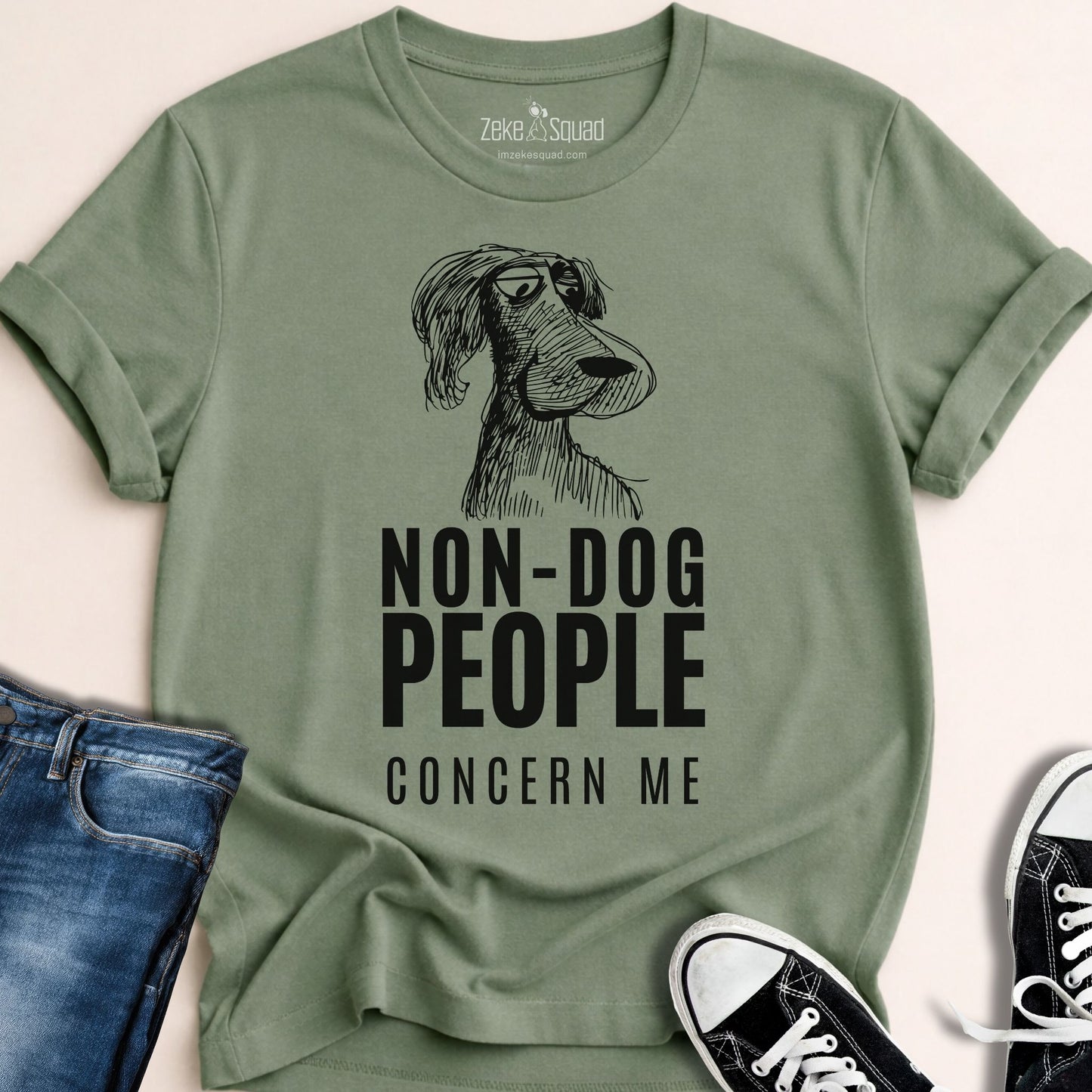 Non-Dog People Concern Me T-shirt