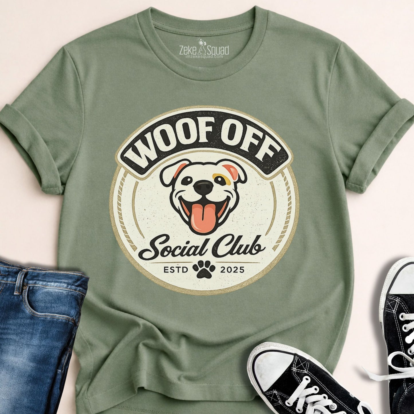 Woof Off Social Club T-shirt - Zeke Squad