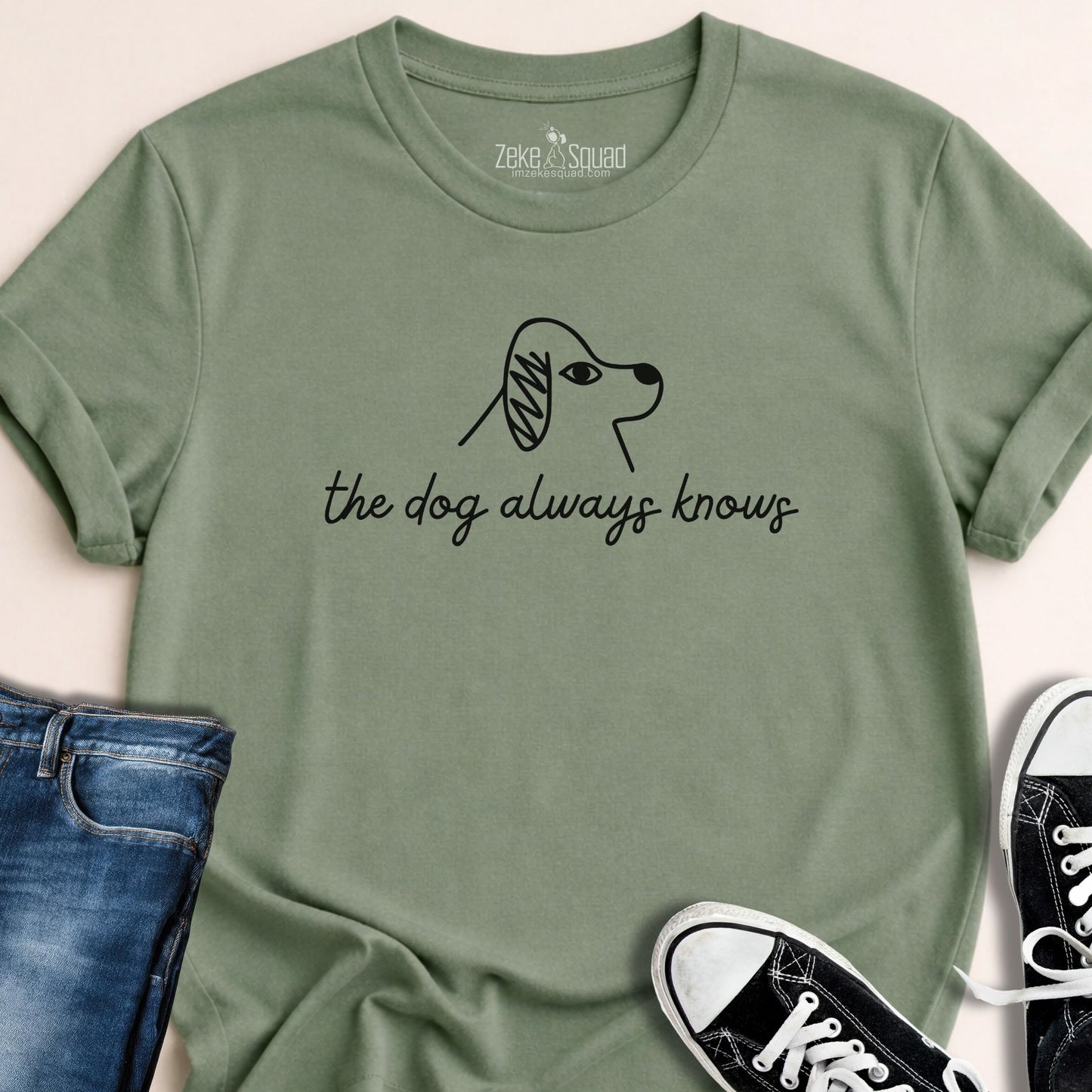 The Dog Always Knows T-shirt