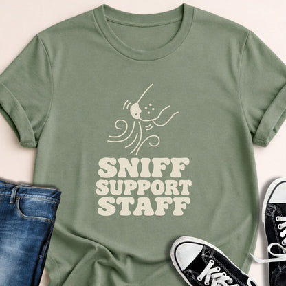 Sniff Support Staff T-shirt - Zeke Squad
