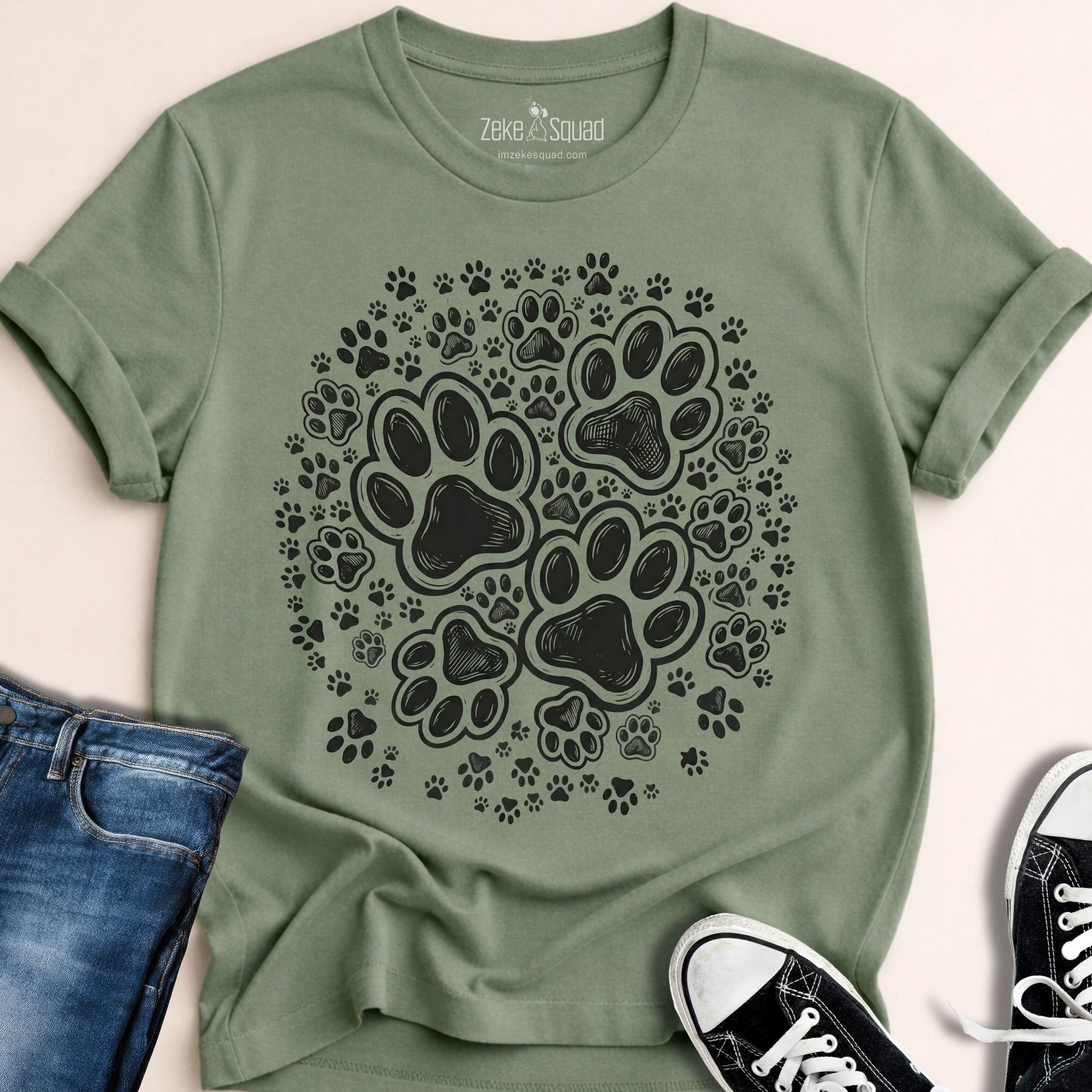 All Paws T-shirt - Zeke Squad
