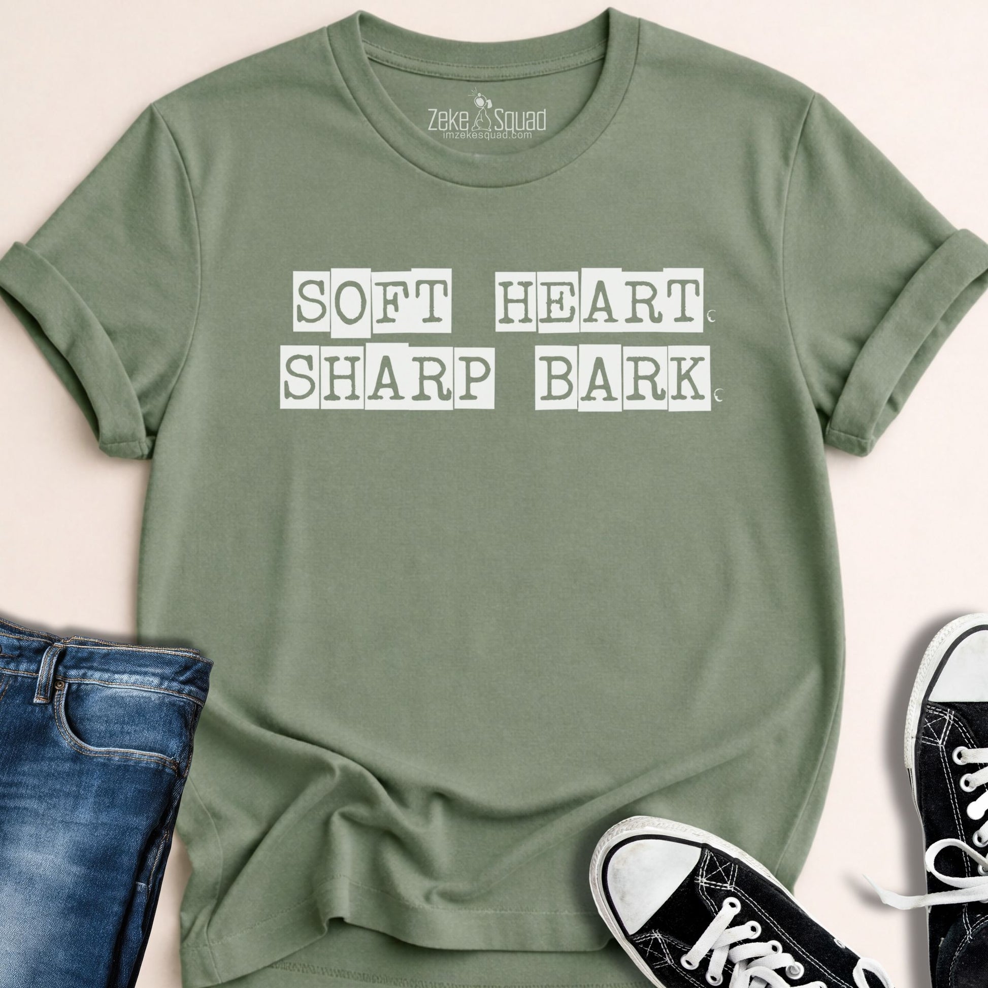 Soft Heart. Sharp Bark. T-shirt - Zeke Squad