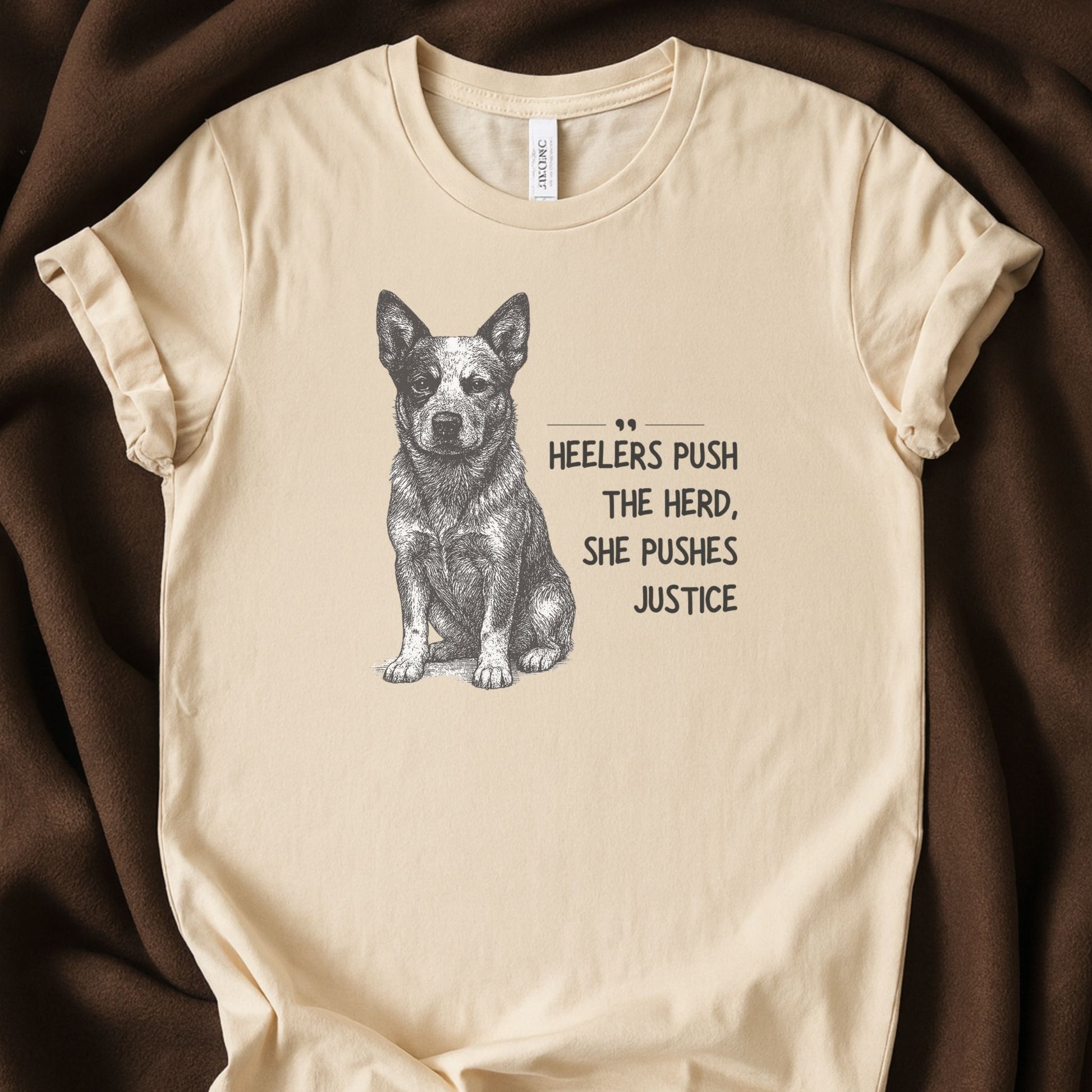 Heelers Push the Herd, She Pushes Justice | Unisex Graphic T-shirt - Zeke Squad
