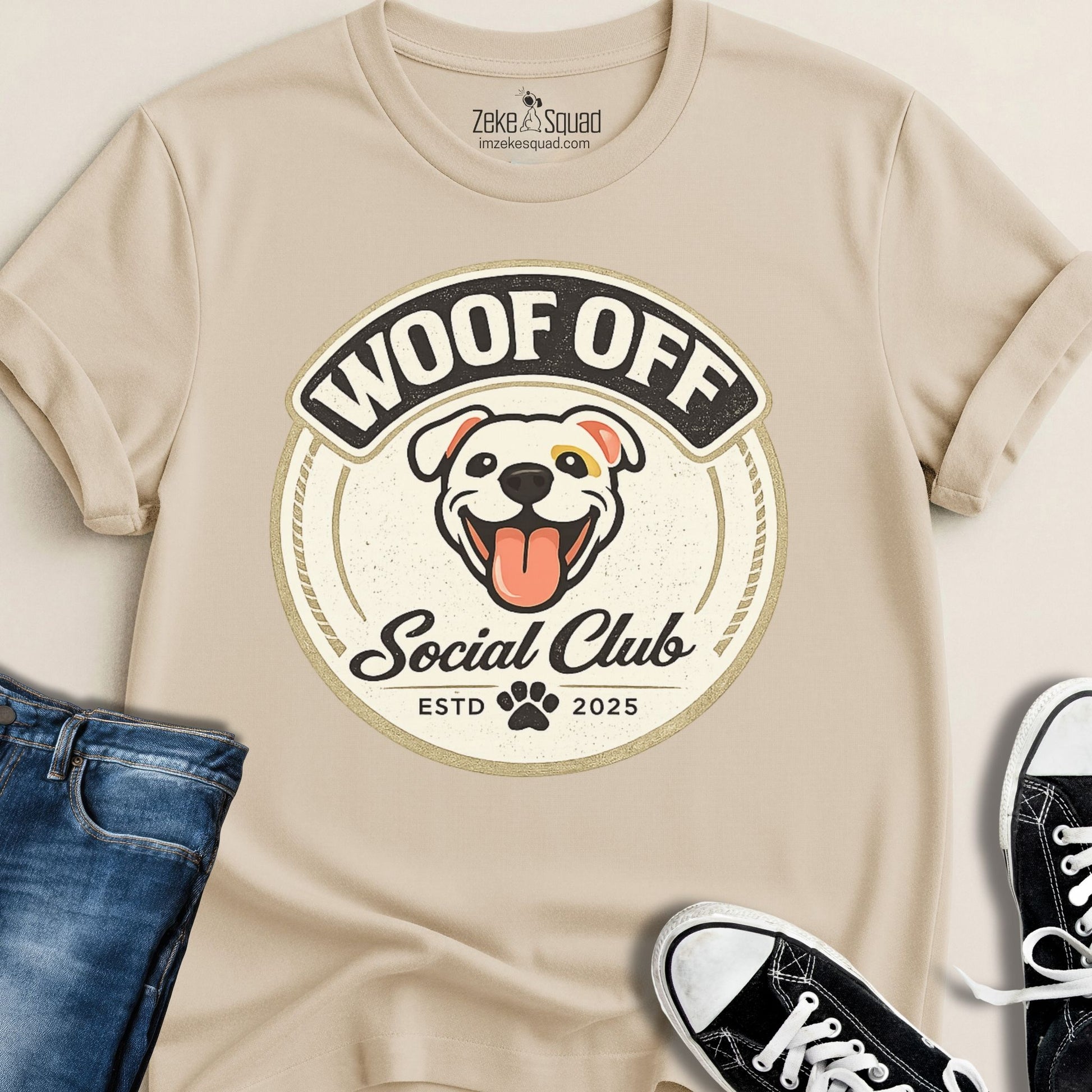 Woof Off Social Club T-shirt - Zeke Squad