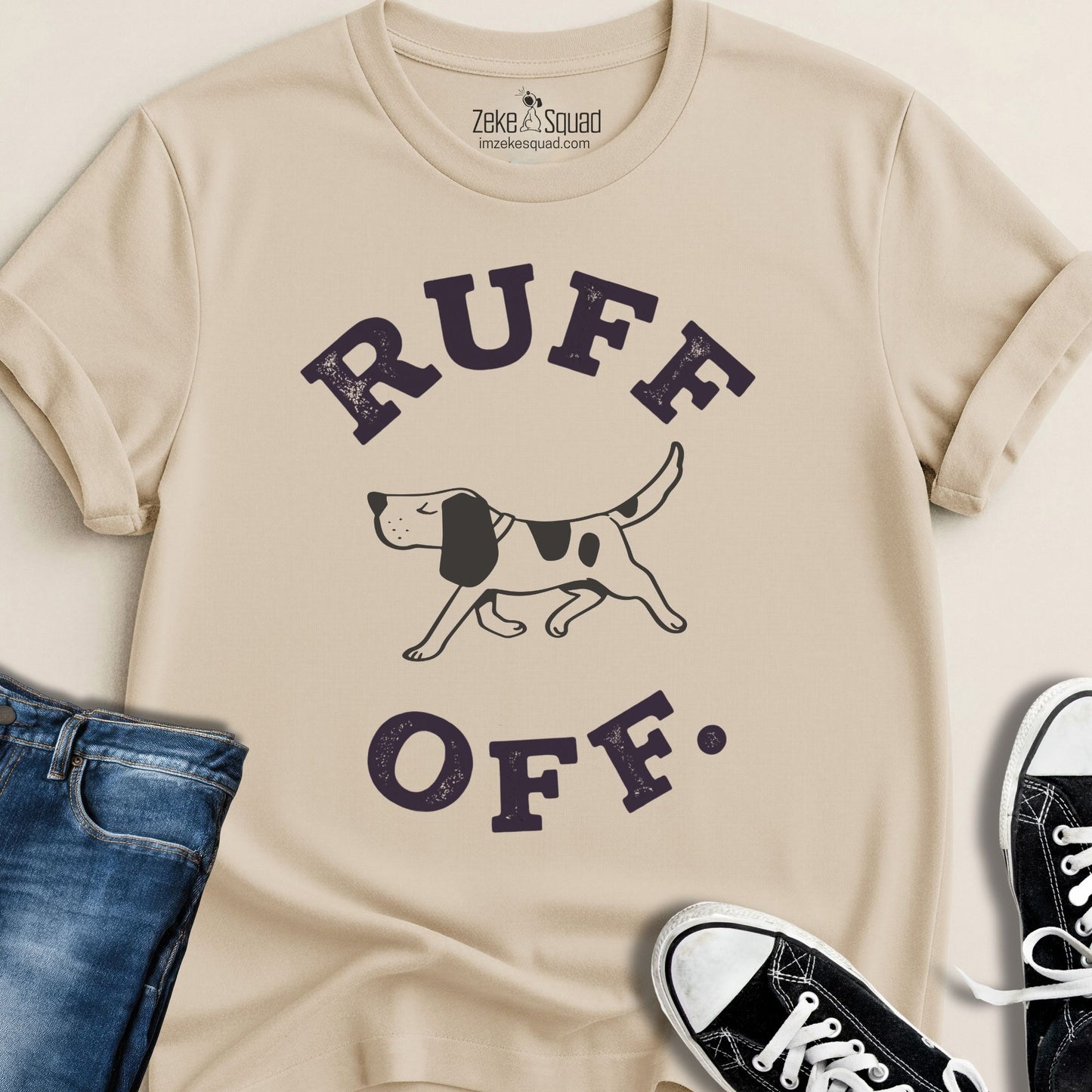 Ruff Off Vintage T-shirt - Zeke Squad