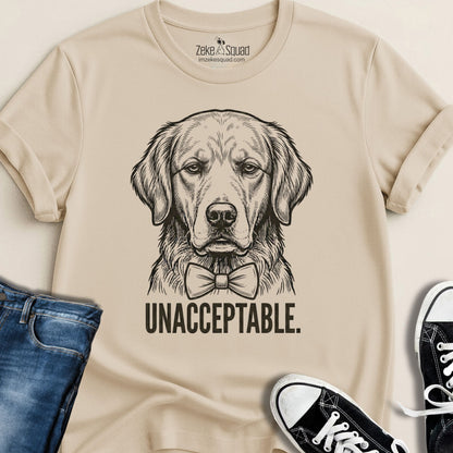 Unacceptable. Dog Person T-shirt - Zeke Squad