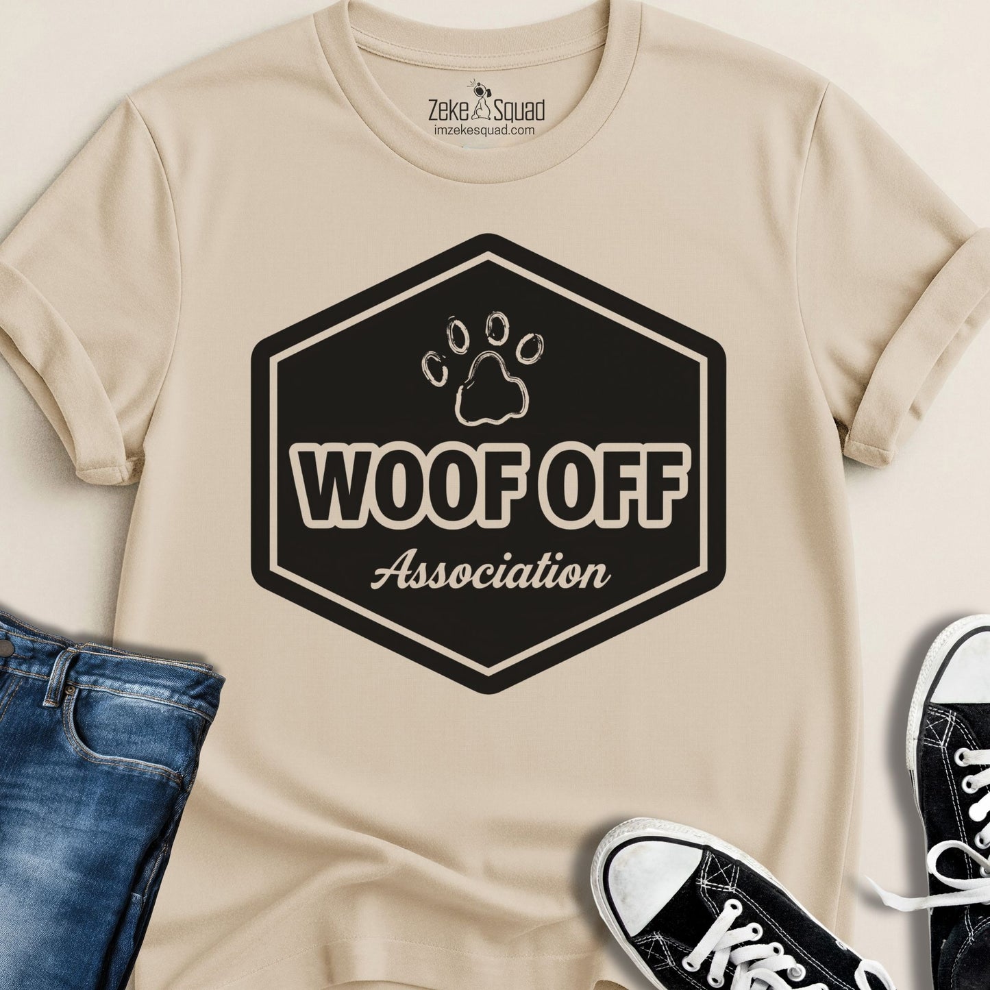 Woof Off Association T-shirt - Zeke Squad