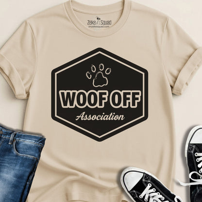 Woof Off Association T-shirt - Zeke Squad