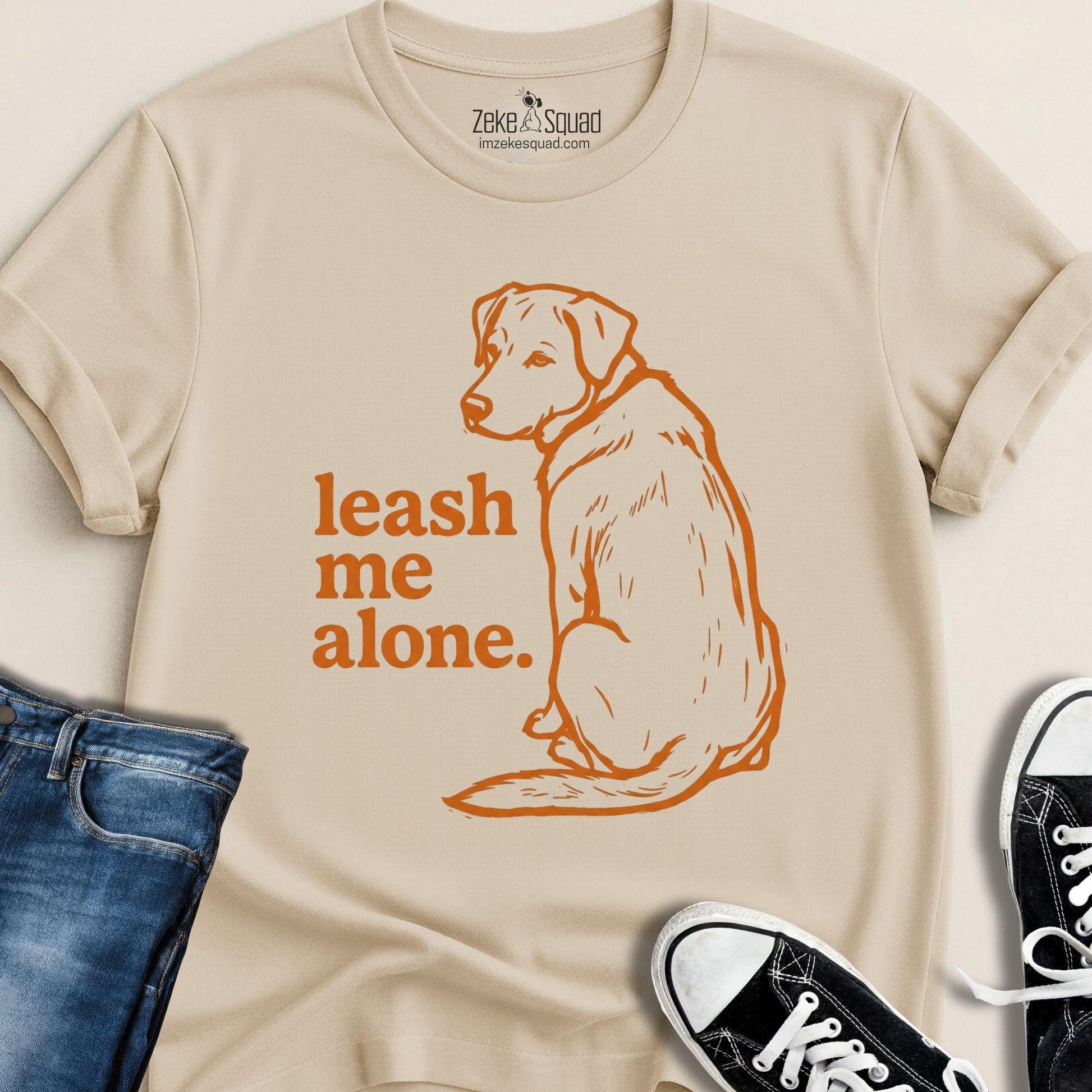 Leash Me Alone Pup T-shirt - Zeke Squad