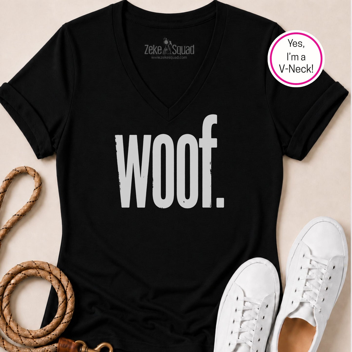 Woof Women's V-Neck