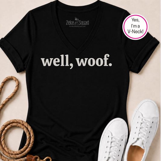 Well, Woof Women's V-neck