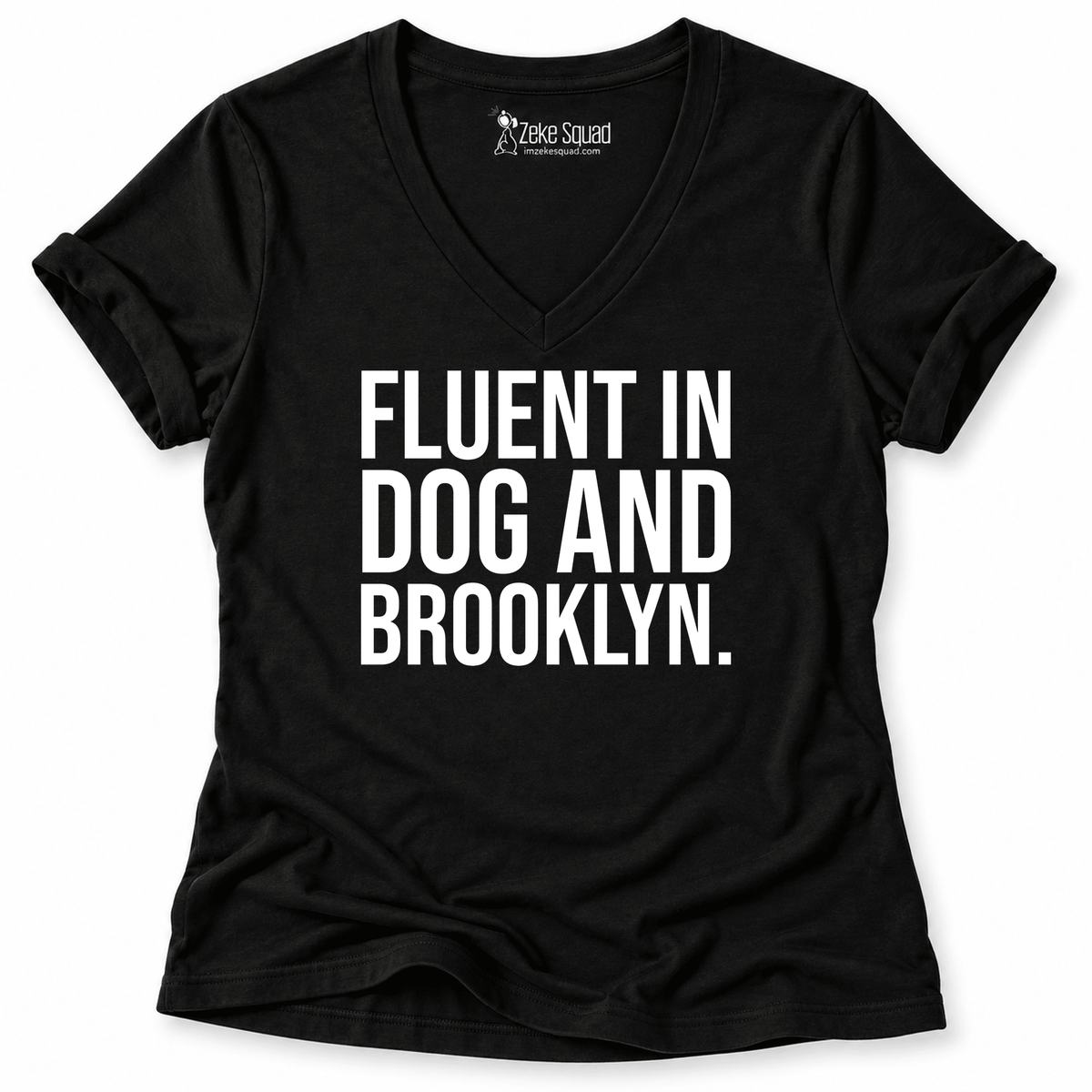 Fluent Brooklyn Women's V-neck - Zeke Squad