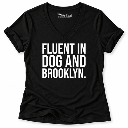 Fluent Brooklyn Women's V-neck - Zeke Squad