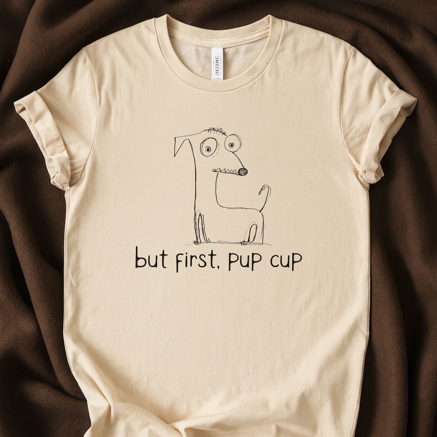 But First, Pup Cup T-Shirt | Cute Dog Mom & Dog Dad Tee - Zeke Squad