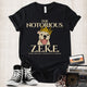 Unisex Zeke Squad T-shirt with the tribute “The Notorious Zeke,” honoring a canine cancer warrior and survivor.
