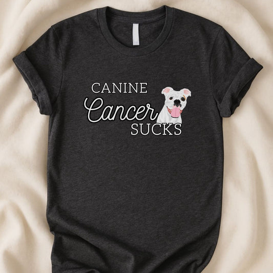 Canine Cancer Sucks w/ Zeke | Unisex Graphic T-shirt - Zeke Squad