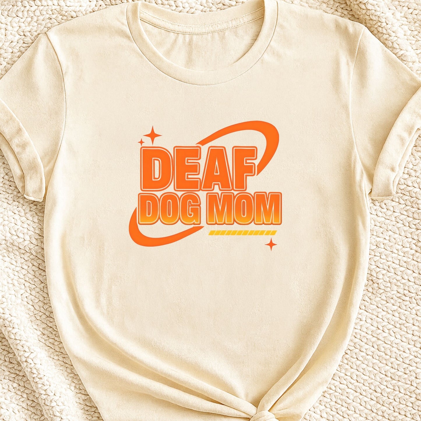 Deaf Dog Mom Retro T-Shirt | 70s Vintage Style Awareness Tee – Zeke Squad - Zeke Squad