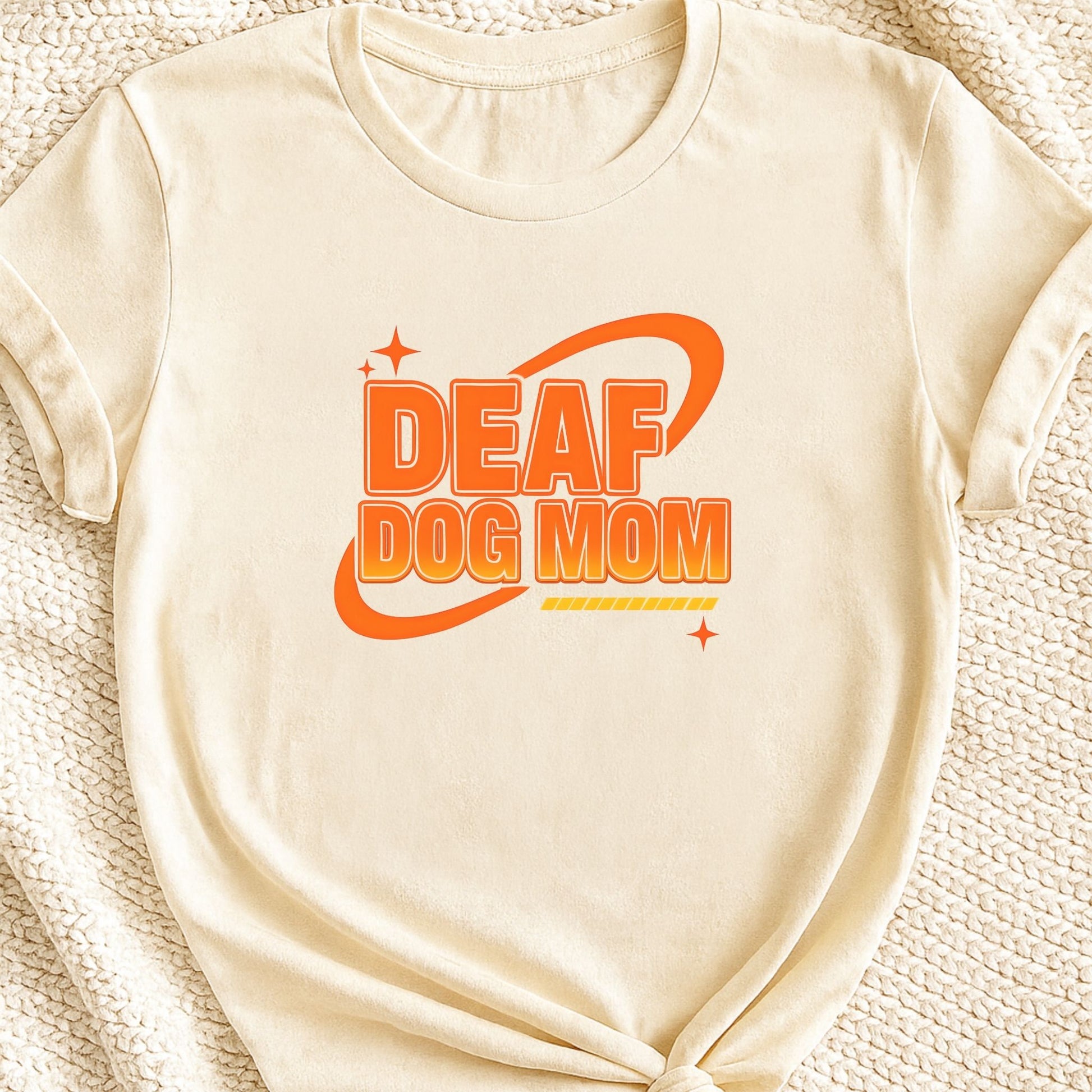 Deaf Dog Mom Retro T-Shirt | 70s Vintage Style Awareness Tee – Zeke Squad - Zeke Squad
