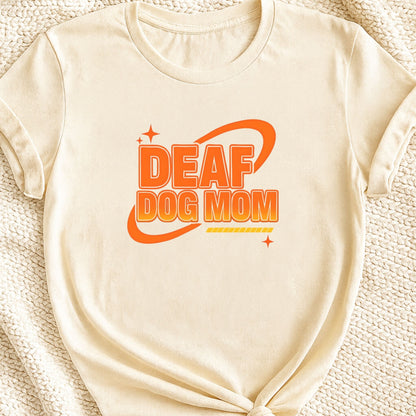 Deaf Dog Mom Retro T-Shirt | 70s Vintage Style Awareness Tee – Zeke Squad - Zeke Squad