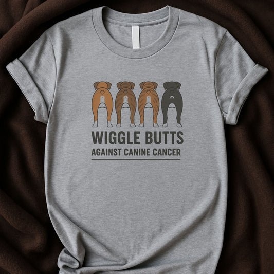 Wiggle Butts Against Canine Cancer T-Shirt | Funny Dog Awareness Tee – Zeke Squad - Zeke Squad