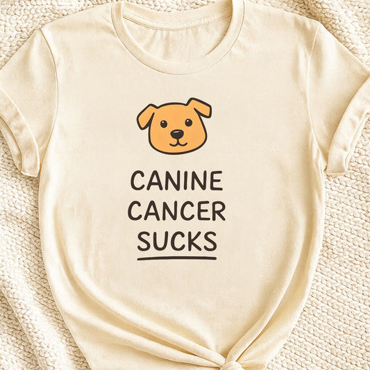 Canine Cancer Sucks T-Shirt | Dog Parent Solidarity Awareness Tee – Zeke Squad - Zeke Squad
