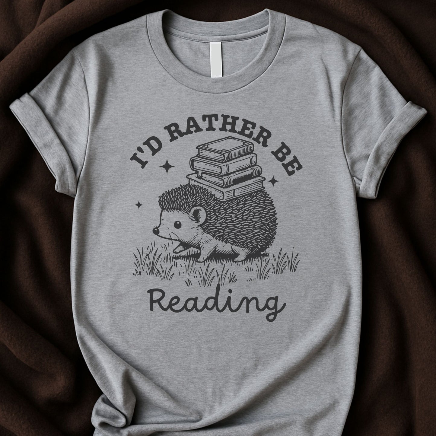 I’d Rather Be Reading T-Shirt | Funny Book Lover Tee – Zeke Squad - Zeke Squad