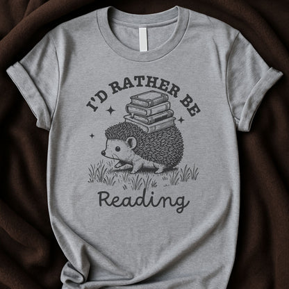 I’d Rather Be Reading T-Shirt | Funny Book Lover Tee – Zeke Squad - Zeke Squad