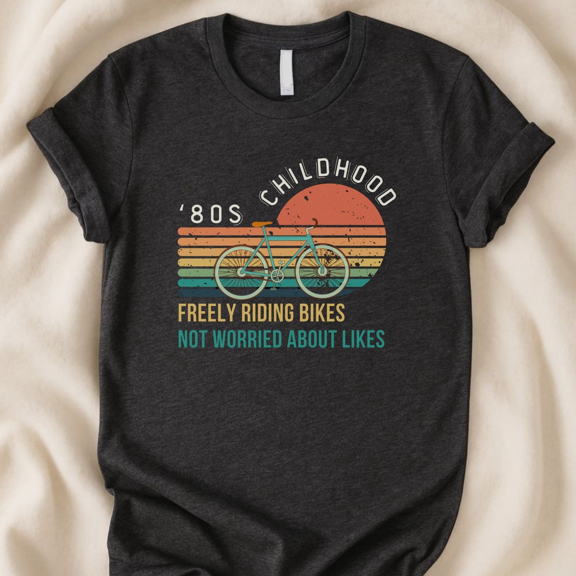 80s Childhood Freely Riding Bikes | Unisex Graphic T-shirt - Zeke Squad
