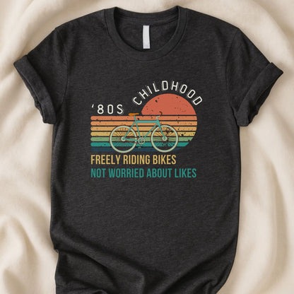80s Childhood Freely Riding Bikes | Unisex Graphic T-shirt - Zeke Squad