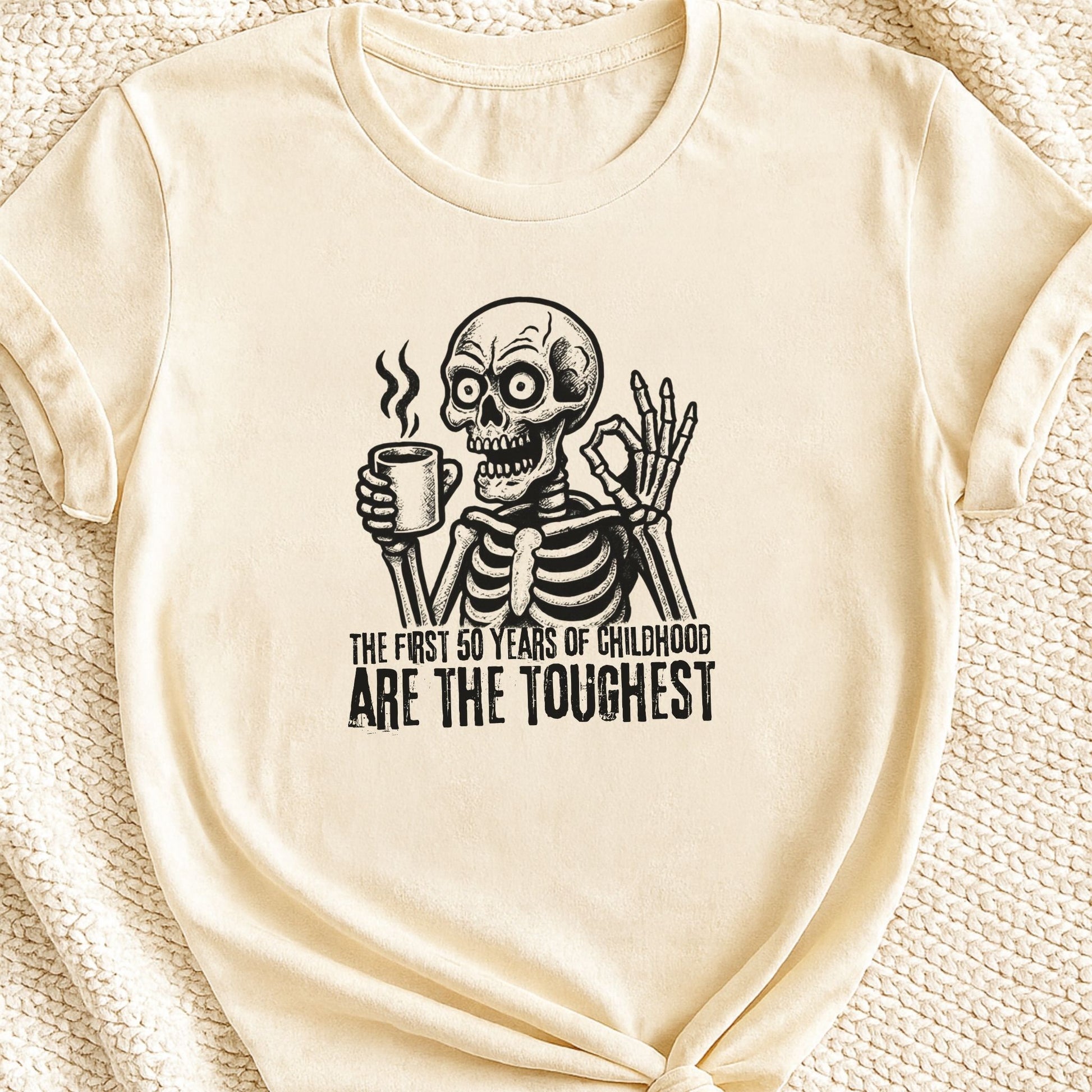 The First 50 Years of Childhood Are the Hardest T-Shirt | Funny Gen X Tee - Zeke Squad