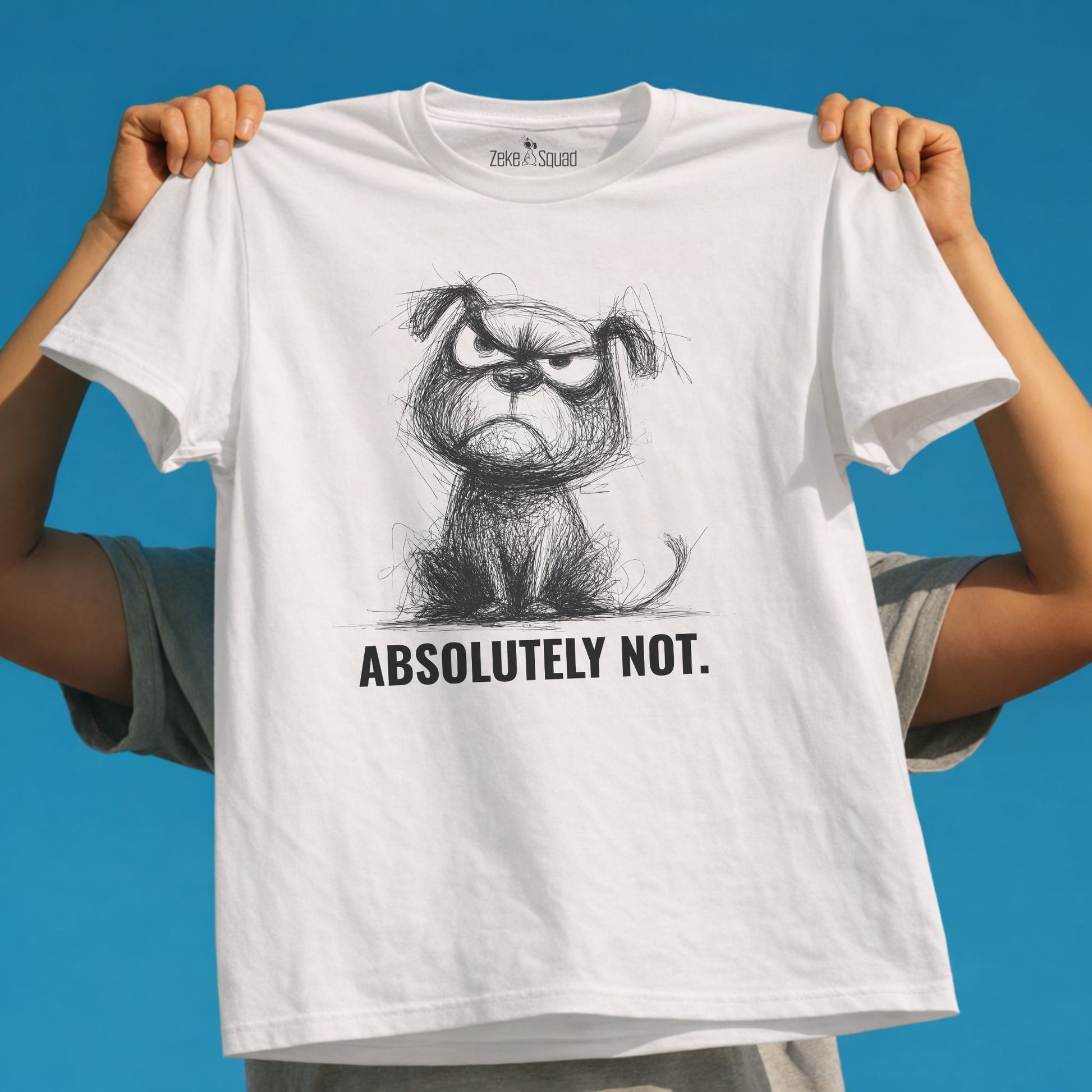 Absolutely Not T-shirt | Boundary Setting Tee | Hard No Graphic Tee - Zeke Squad