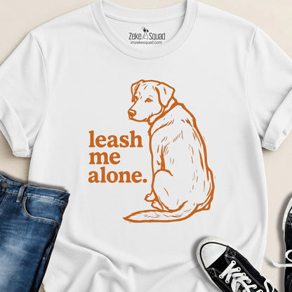Leash Me Alone Pup T-shirt - Zeke Squad