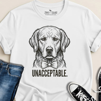 Unacceptable. Dog Person T-shirt - Zeke Squad