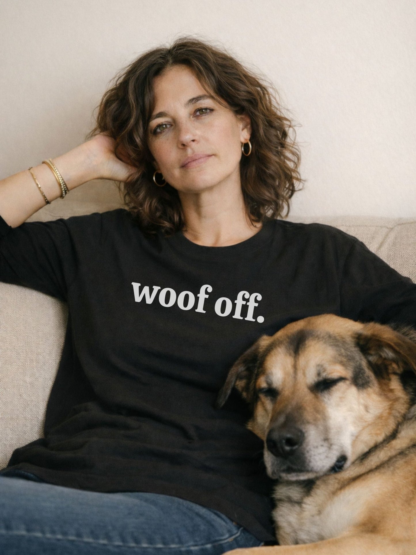 Woof Off Long Sleeve T-shirt - Zeke Squad