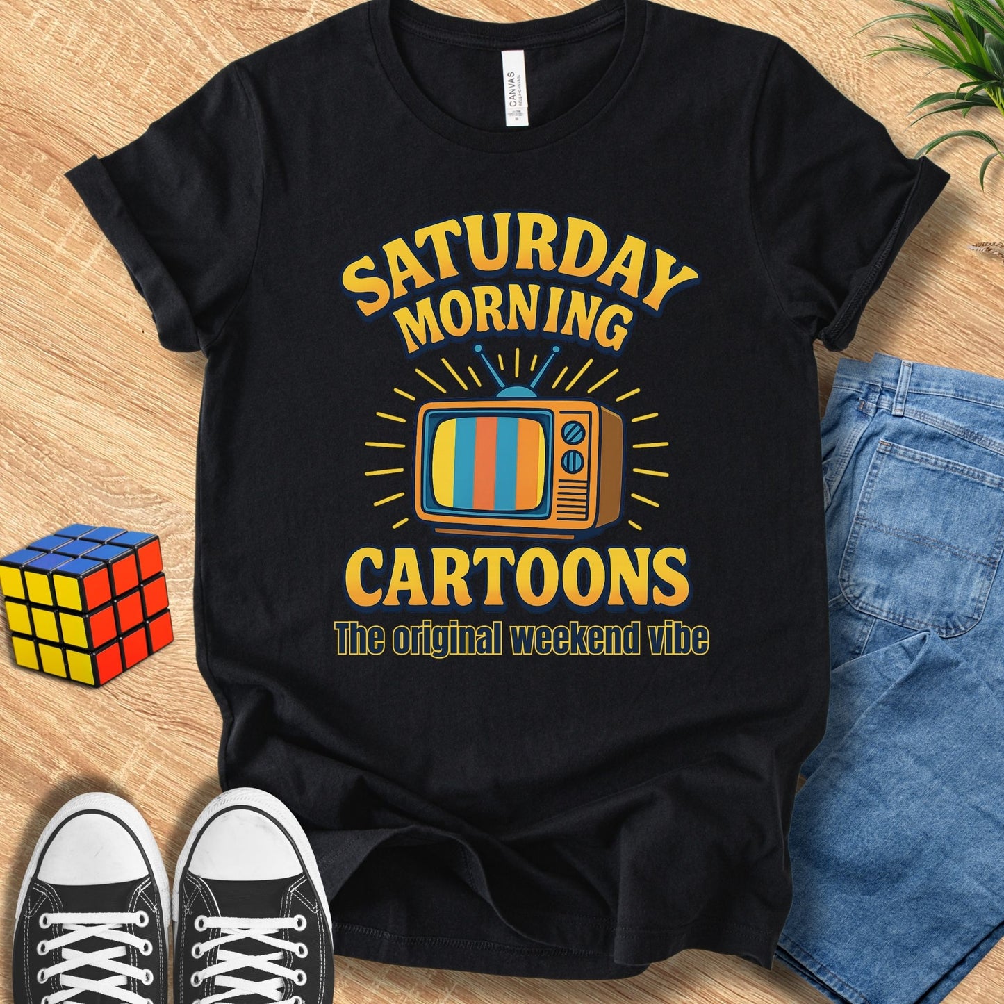 Saturday Morning Cartoons T-Shirt | Retro 80s Nostalgia Tee - Zeke Squad