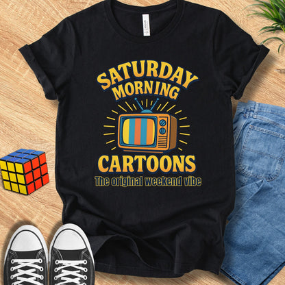 Saturday Morning Cartoons T-Shirt | Retro 80s Nostalgia Tee - Zeke Squad