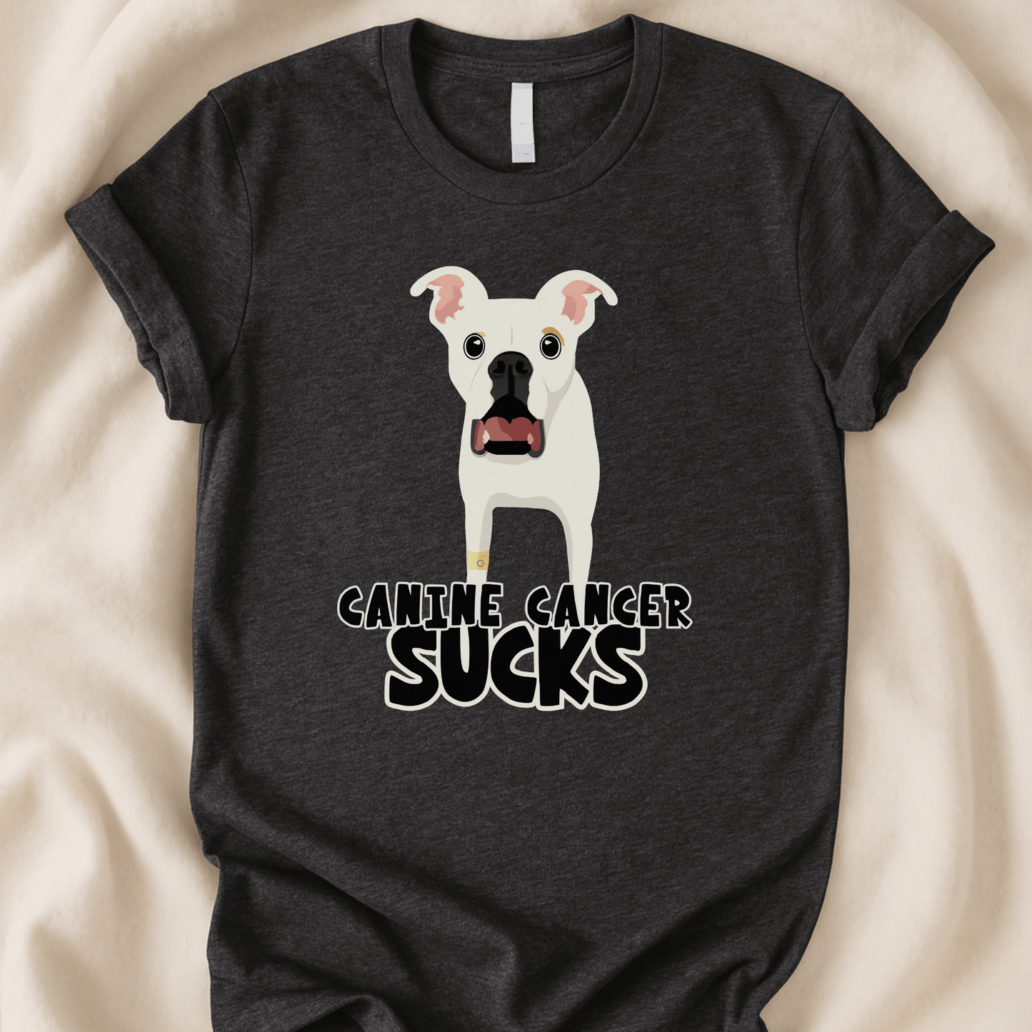 Canine Cancer Sucks T-Shirt | Dog Cancer Awareness Shirt – Zeke Squad - Zeke Squad