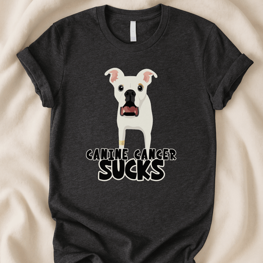 Canine Cancer Sucks T-Shirt | Dog Cancer Awareness Shirt – Zeke Squad - Zeke Squad