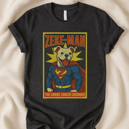 Zeke - Man the Canine Crusader T-Shirt | Superhero Dog Lover Tee – Zeke Squad - Zeke Squad