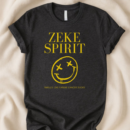 Zeke Spirit T-Shirt | Retro Grunge Dog Cancer Awareness Tee – Zeke Squad - Zeke Squad