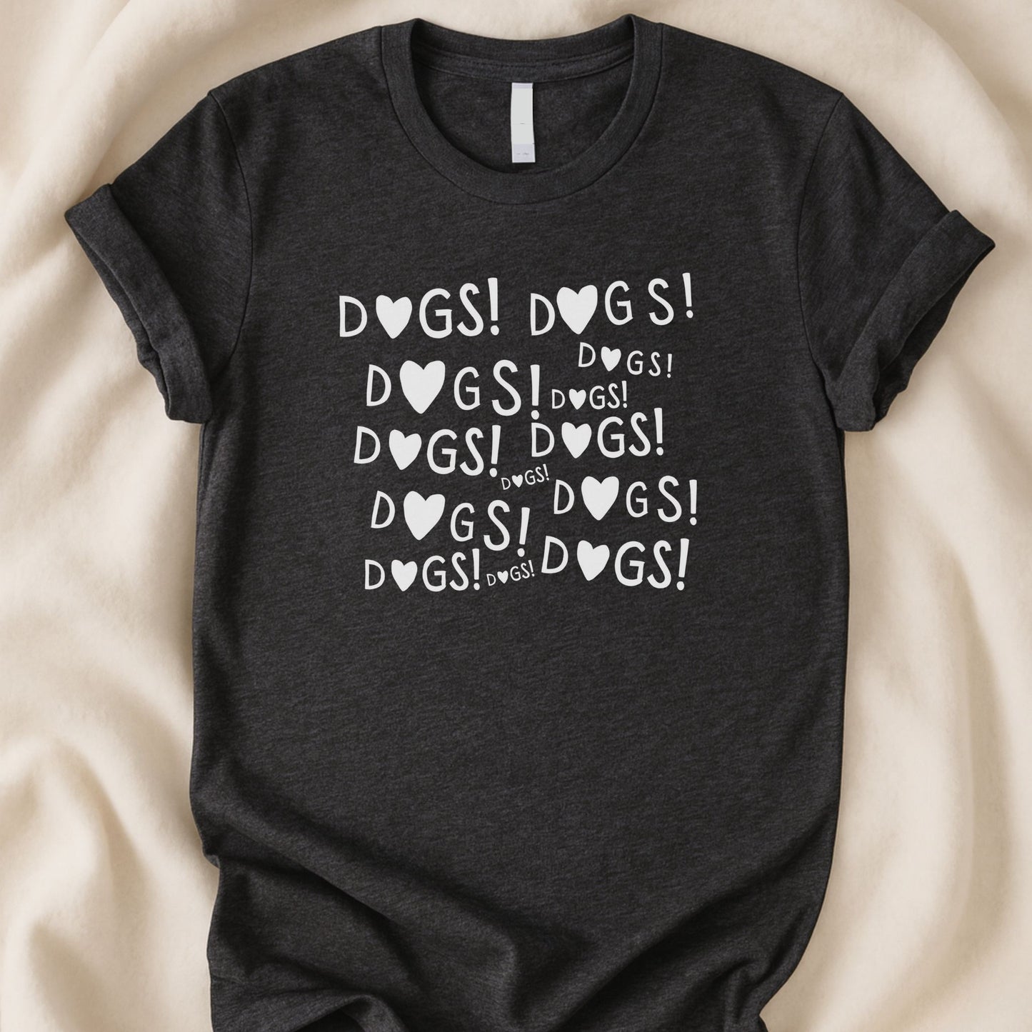 Dogs Dogs Dogs Dogs Dogs T-Shirt | Bold Dog Lover Tee – Zeke Squad - Zeke Squad