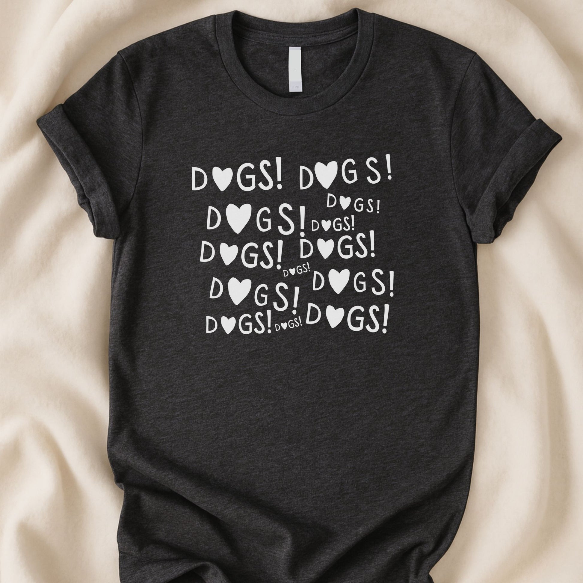 Dogs Dogs Dogs Dogs Dogs T-Shirt | Bold Dog Lover Tee – Zeke Squad - Zeke Squad