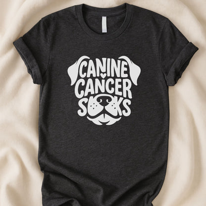Canine Cancer Sucks T-Shirt | Dog Parent Awareness Tee – Zeke Squad - Zeke Squad