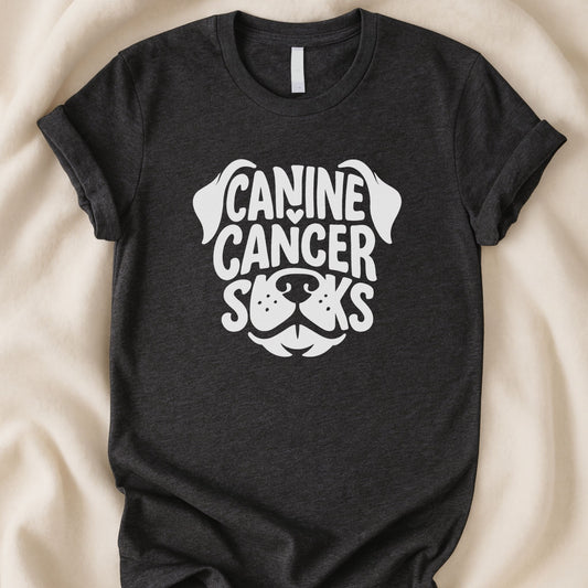 Canine Cancer Sucks T-Shirt | Dog Parent Awareness Tee – Zeke Squad - Zeke Squad